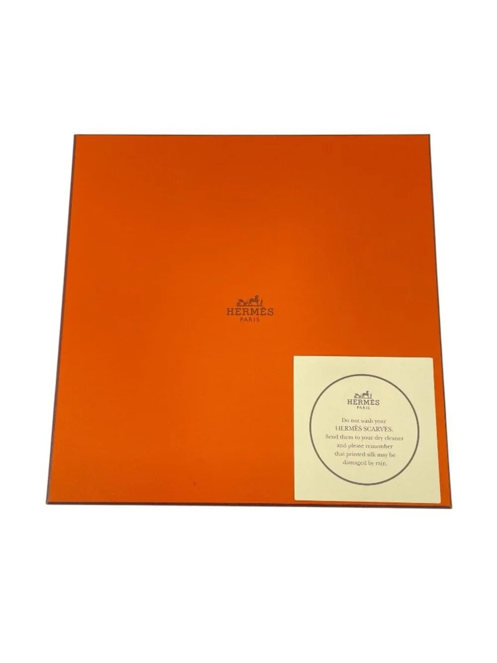 Hermes Scarf Silk la Rosee Anne Gavarni Rose Drops Orange - Picture 6 of 6
